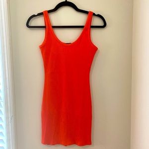 Naked Wardrobe orange tank top dress